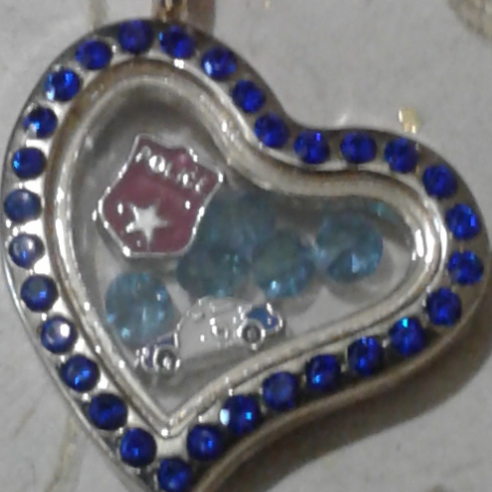 NEW "Police" Memory Locket Necklace